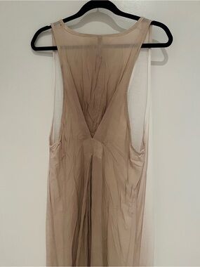 Silent Damir Doma Sheer Nude Sleeveless Maxi Dress